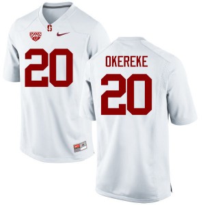 Men Bobby Okereke White Stanford College Football #20 Jersey 413010-109
