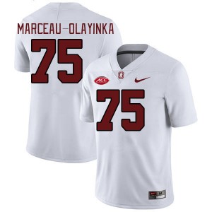 Men Braden Marceau-Olayinka White Cardinal 2024 ACC Conference College Football #75 Jersey 505537-395