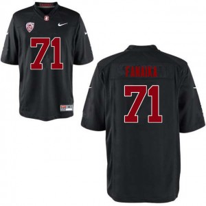 Men Brandon Fanaika Black Stanford College Football #71 Jersey 970386-364