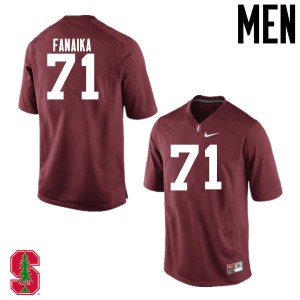 Men Brandon Fanaika Cardinal Cardinal College Football #71 Jersey 618640-134