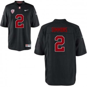 Men Brandon Simmons Black Cardinal College Football #2 Jersey 704678-504