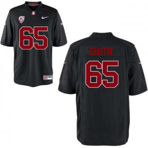 Men Brian Chaffin Black Stanford University College Football #65 Jersey 342777-913