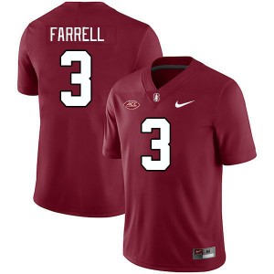 Men Bryce Farrell Cardinal Stanford 2024 ACC Conference College Football #3 Jersey 766736-941