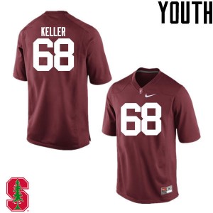 Youth C.J. Keller Cardinal Cardinal College Football #68 Jersey 677649-374