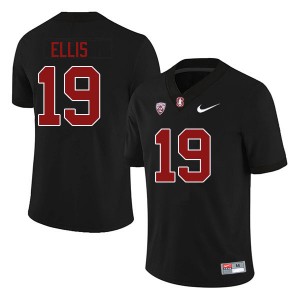 Men Caleb Ellis Black Stanford Cardinal College Football #19 Jersey 797804-533