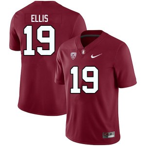 Men Caleb Ellis Cardinal Stanford Cardinal College Football #19 Jersey 419280-995