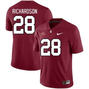 Men Cam Richardson Cardinal Stanford Cardinal 2024 ACC Conference College Football #28 Jersey 262251-707