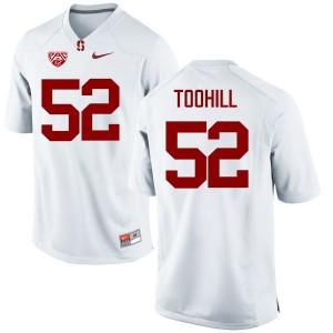 Men Casey Toohill White Stanford University College Football #52 Jersey 760818-475