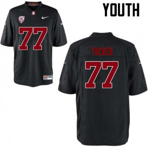 Youth Casey Tucker Black Stanford College Football #77 Jersey 273914-366