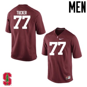 Men Casey Tucker Cardinal Stanford College Football #77 Jersey 381104-844