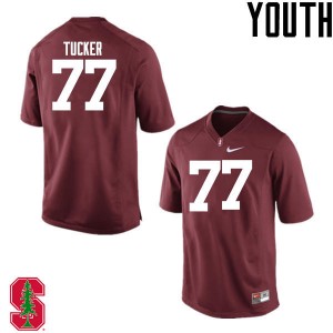 Youth Casey Tucker Cardinal Stanford Cardinal College Football #77 Jersey 593146-574