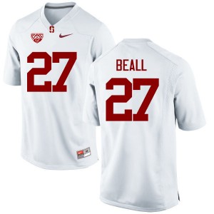 Men Charlie Beall White Stanford University College Football #27 Jersey 427839-635