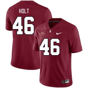 Men Chico Holt Cardinal Stanford Cardinal 2024 ACC Conference College Football #46 Jersey 754320-696