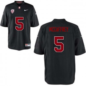 Men Christian McCaffrey Black Stanford College Football #5 Jersey 316779-602