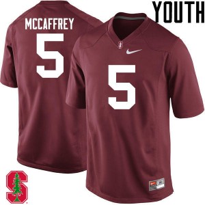 Youth Christian McCaffrey Cardinal Stanford University College Football #5 Jersey 786639-853