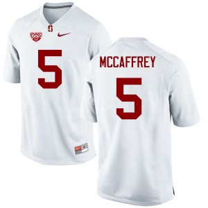 Men Christian McCaffrey White Stanford Cardinal College Football #5 Jersey 339252-826