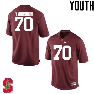 Youth Clark Yarbrough Cardinal Stanford College Football #70 Jersey 367707-590