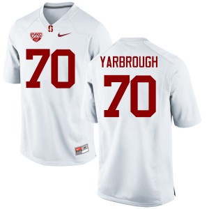 Men Clark Yarbrough White Stanford Cardinal College Football #70 Jersey 148090-246