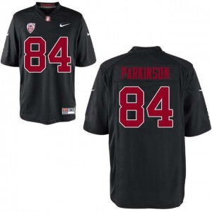Men Colby Parkinson Black Stanford Cardinal College Football #84 Jersey 819979-160
