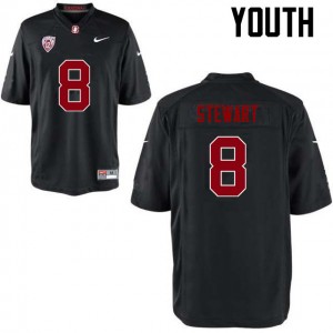 Youth DOnald Stewart Black Stanford Cardinal College Football #8 Jersey 242051-911