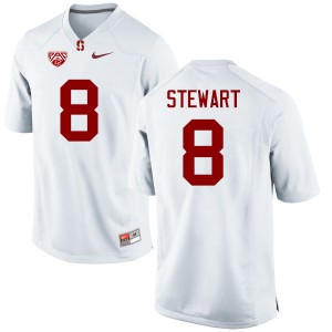 Men DOnald Stewart White Cardinal College Football #8 Jersey 362470-278