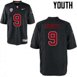 Youth Dalton Schultz Black Stanford University College Football #9 Jersey 874661-630