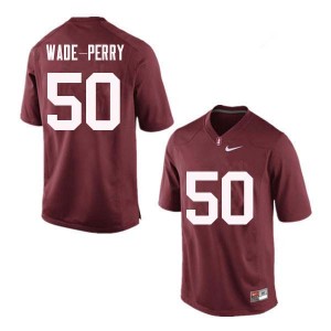 Men Dalyn Wade-Perry Red Stanford College Football #50 Jersey 153688-805