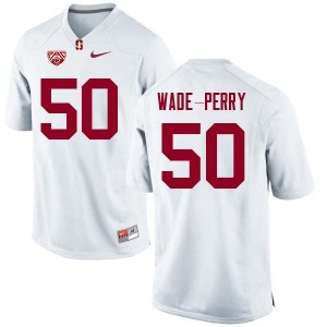 Men Dalyn Wade-Perry White Cardinal College Football #50 Jersey 634833-557