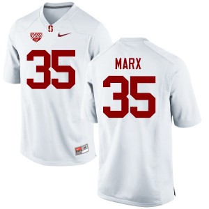 Men Daniel Marx White Stanford College Football #35 Jersey 785264-340