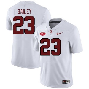 Men David Bailey White Stanford University 2024 ACC Conference College Football #23 Jersey 348809-667