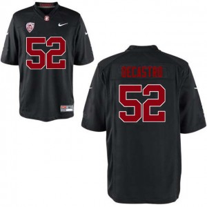Men David DeCastro Black Stanford College Football #52 Jersey 537639-664
