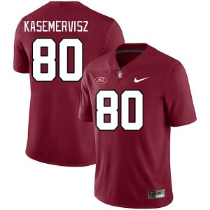 Men David Kasemervisz Cardinal Stanford Cardinal 2024 ACC Conference College Football #80 Jersey 664160-789