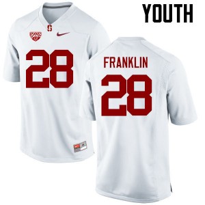 Youth Denzel Franklin White Cardinal College Football #28 Jersey 343613-286