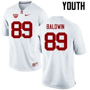 Youth Doug Baldwin White Stanford University College Football #89 Jersey 843278-178