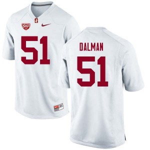 Men Drew Dalman White Stanford Cardinal College Football #51 Jersey 938152-814