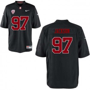 Men Dylan Jackson Black Stanford Cardinal College Football #97 Jersey 404069-337