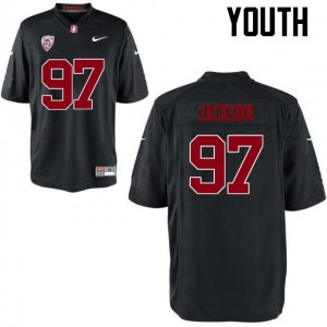 Youth Dylan Jackson Black Stanford College Football #97 Jersey 769309-656