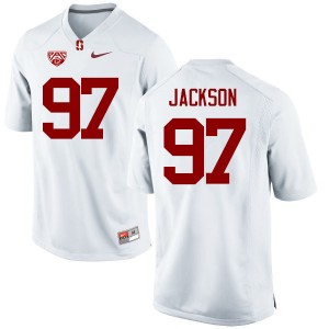 Men Dylan Jackson White Cardinal College Football #97 Jersey 661755-484
