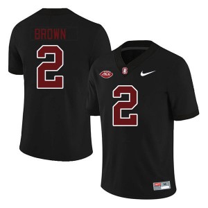 Men Elijah Brown Black Stanford Cardinal 2024 ACC Conference College Football #2 Jersey 128023-675