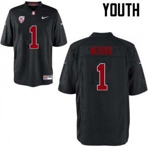 Youth Ernie Nevers Black Stanford College Football #1 Jersey 989183-783