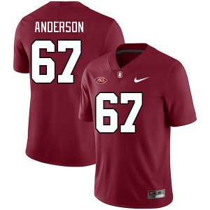 Men Fisher Anderson Cardinal Cardinal 2024 ACC Conference College Football #67 Jersey 461291-236