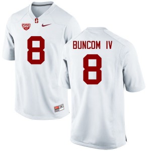 Men Frank Buncom IV White Cardinal College Football #8 Jersey 414207-163