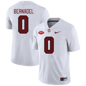 Men Gaethan Bernadel White Cardinal 2024 ACC Conference College Football #0 Jersey 694632-277