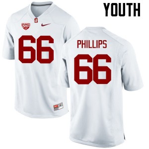 Youth Harrison Phillips White Cardinal College Football #66 Jersey 616128-131