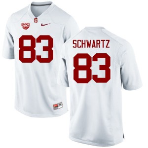 Men Harry Schwartz White Stanford College Football #83 Jersey 400668-910