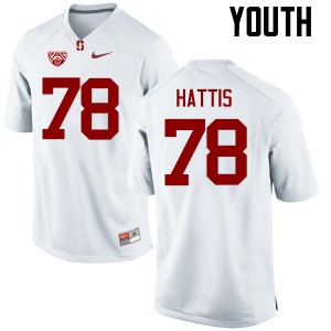 Youth Henry Hattis White Stanford Cardinal College Football #78 Jersey 119310-574