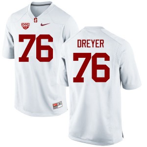 Men Jack Dreyer White Stanford College Football #76 Jersey 764985-943