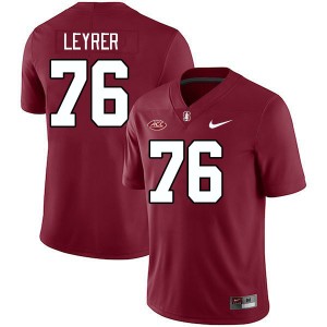 Men Jack Leyrer Cardinal Stanford Cardinal 2024 ACC Conference College Football #76 Jersey 816682-361