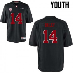 Youth Jake Bailey Black Cardinal College Football #14 Jersey 806885-198