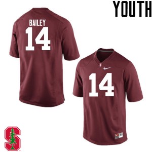 Youth Jake Bailey Cardinal Cardinal College Football #14 Jersey 188496-831